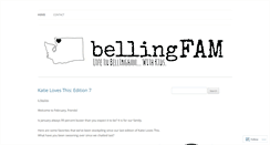 Desktop Screenshot of bellingfam.com